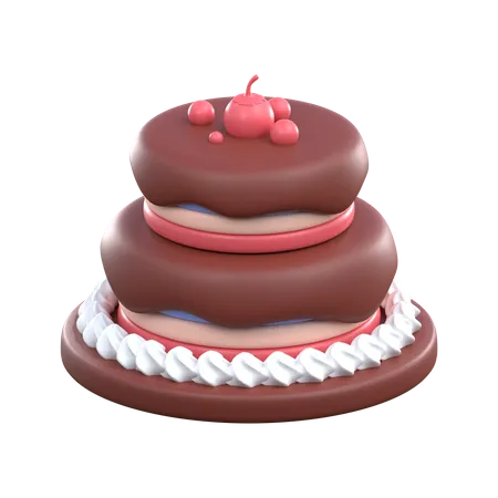 Gâteau d'amour  3D Icon