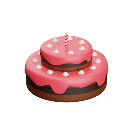 Gâteau d'anniversaire  3D Icon