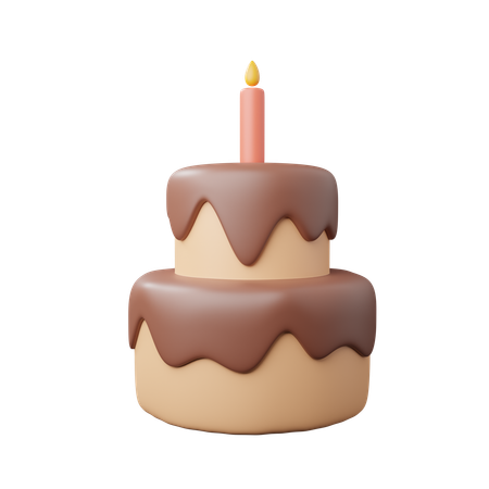 Gâteau d'anniversaire  3D Icon