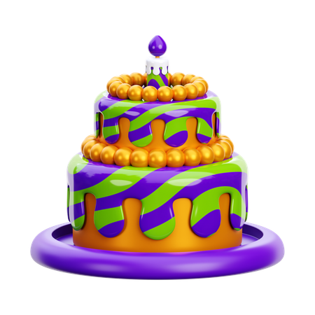 Gâteau d'anniversaire  3D Icon