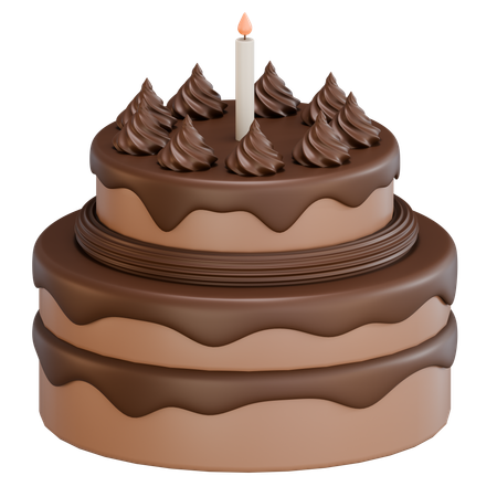 Gâteau d'anniversaire  3D Icon