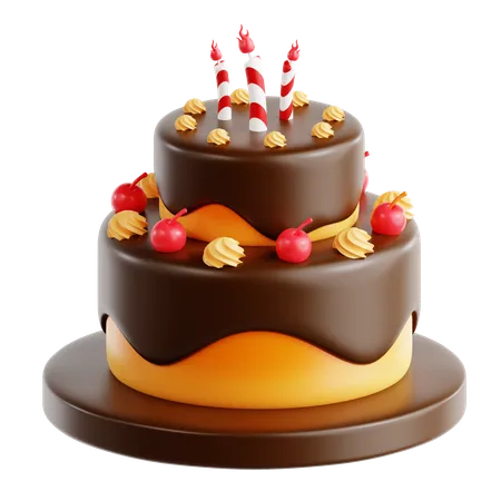 Gâteau d'anniversaire  3D Icon