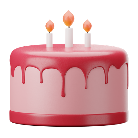 Gâteau d'anniversaire  3D Icon