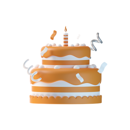 Gâteau d'anniversaire  3D Icon