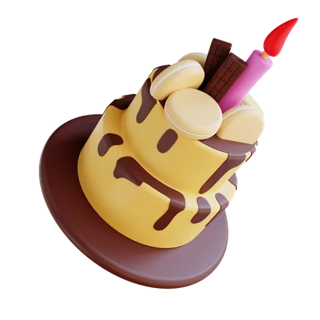 Gâteau d'anniversaire  3D Icon