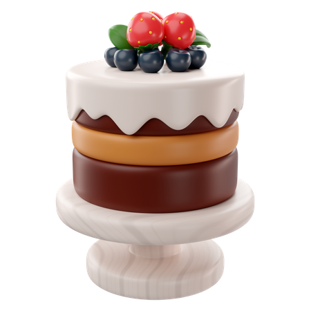 Gâteau d'anniversaire  3D Icon