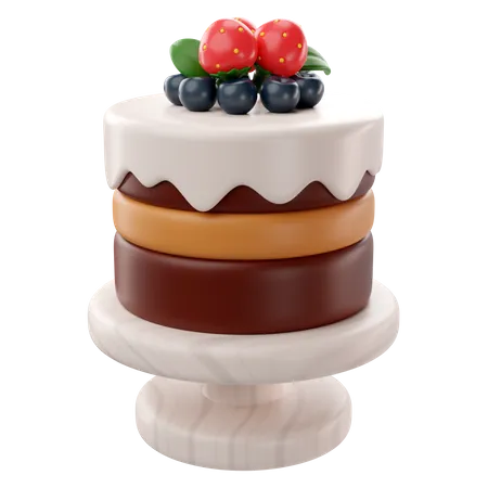 Gâteau d'anniversaire  3D Icon