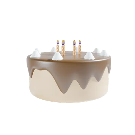 Gâteau d'anniversaire  3D Icon