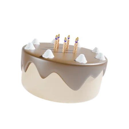 Gâteau d'anniversaire  3D Icon