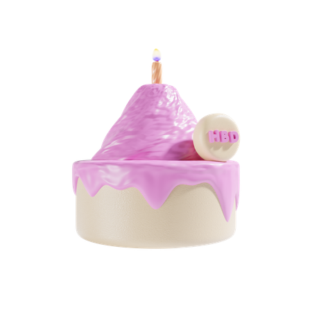 Gâteau d'anniversaire  3D Icon