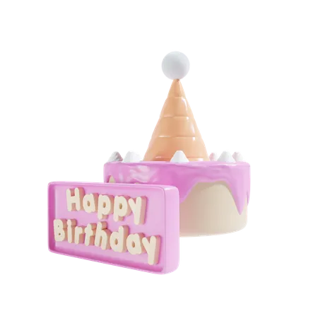 Gâteau d'anniversaire  3D Icon