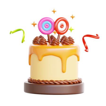 Gâteau de fête  3D Icon