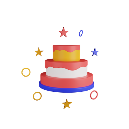 Gâteau de fête  3D Icon