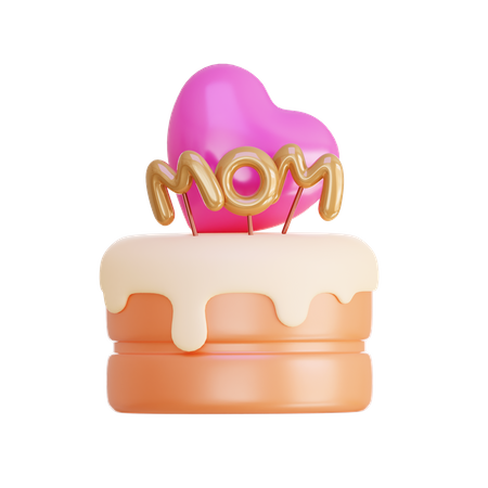 Gâteau de fête des mères  3D Icon