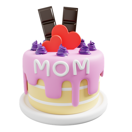 Gâteau de fête des mères  3D Icon