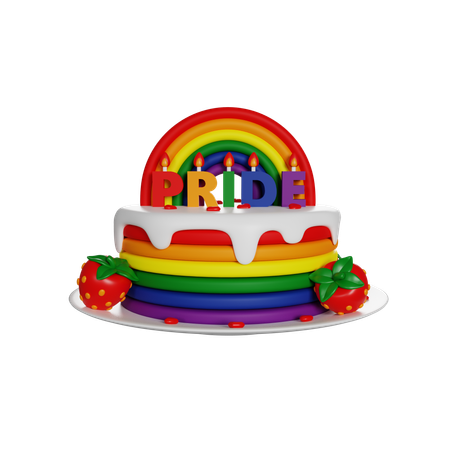 Gâteau de fierté  3D Icon
