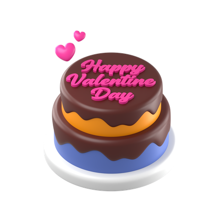 Gâteau de la Saint-Valentin  3D Icon