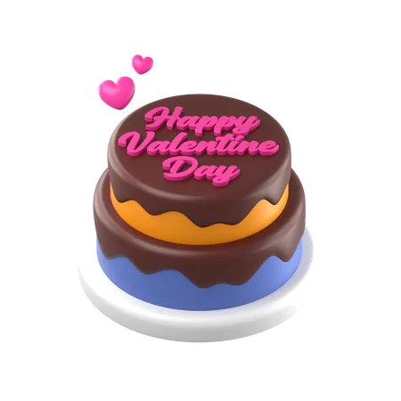 Gâteau de la Saint-Valentin  3D Icon