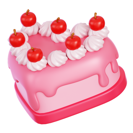 Gâteau de la Saint-Valentin  3D Icon