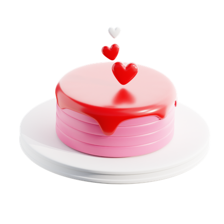 Gâteau de la Saint-Valentin  3D Icon