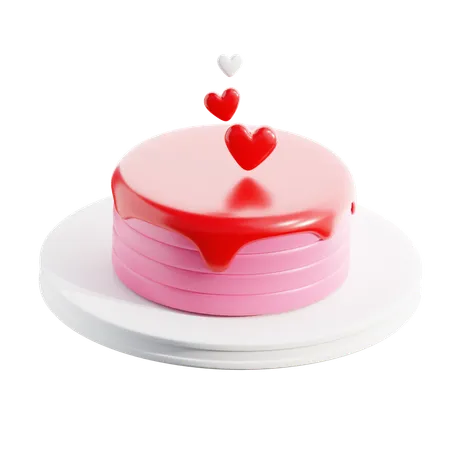 Gâteau de la Saint-Valentin  3D Icon