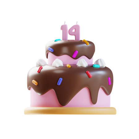 Gâteau de la Saint-Valentin  3D Icon