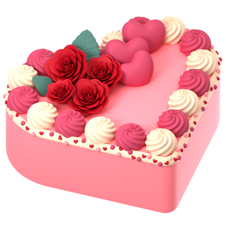 Gâteau de la Saint-Valentin  3D Icon