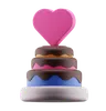 gâteau de la Saint-Valentin