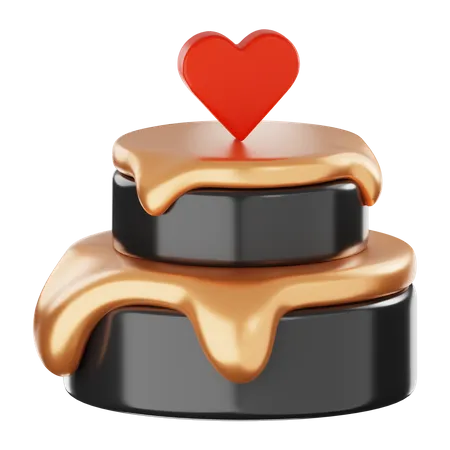 Gâteau de la Saint-Valentin  3D Icon