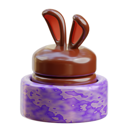 Gâteau de lapin  3D Icon