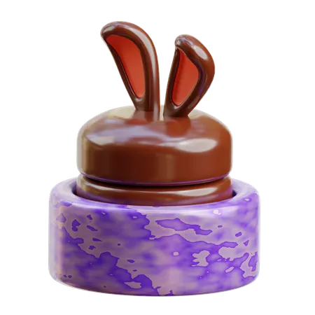 Gâteau de lapin  3D Icon