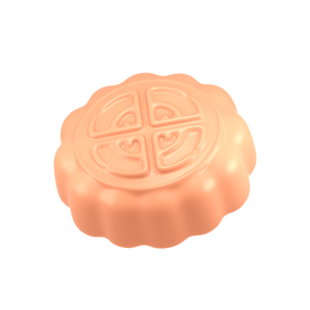 Gâteau de lune  3D Icon