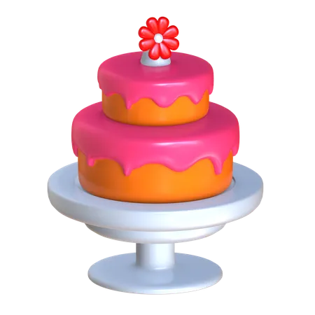 Gâteau de mariage  3D Icon