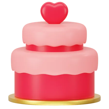 Gâteau de mariage  3D Icon