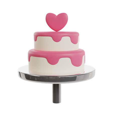 Gâteau de mariage  3D Icon