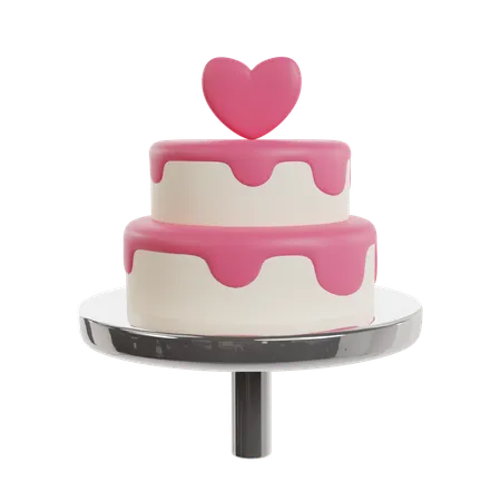 Gâteau de mariage  3D Icon