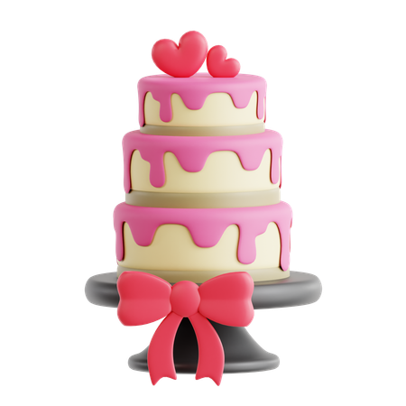 Gâteau de mariage  3D Icon