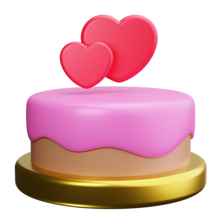 Gâteau de mariage  3D Icon