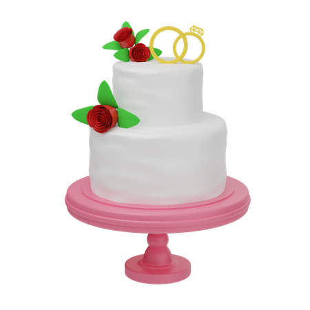 Gâteau de mariage  3D Icon