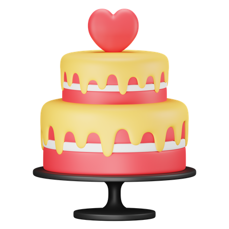 Gâteau de mariage  3D Icon