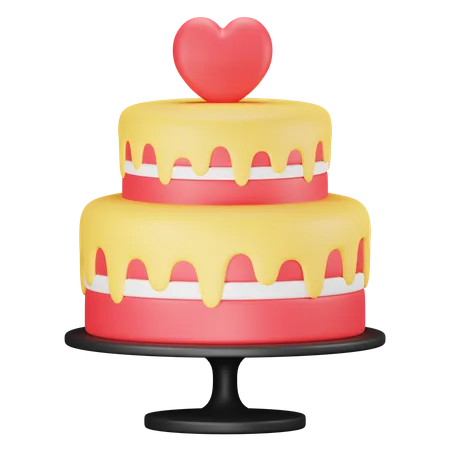 Gâteau de mariage  3D Icon