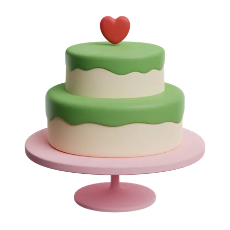 Gâteau de mariage  3D Icon