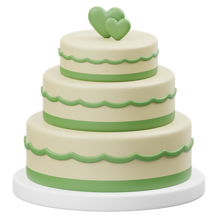 Gâteau de mariage  3D Icon