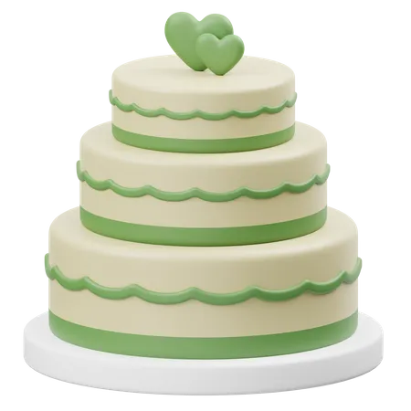 Gâteau de mariage  3D Icon