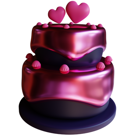 Gâteau de mariage  3D Icon