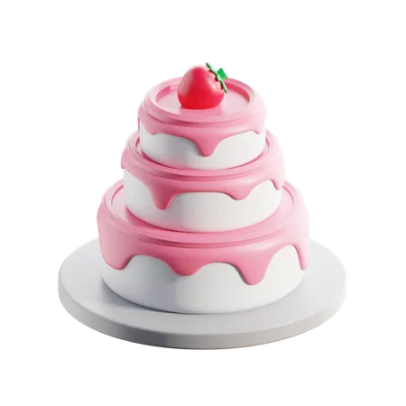 Gâteau de mariage  3D Icon