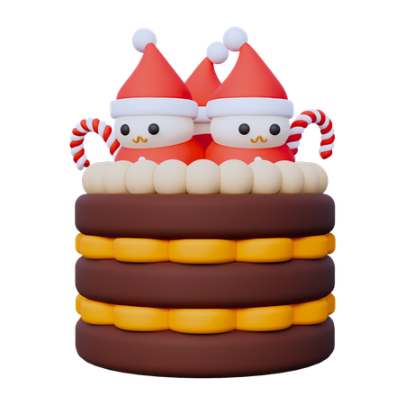 Gâteau de Noël  3D Icon