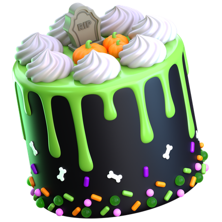 Gâteau d'Halloween  3D Icon