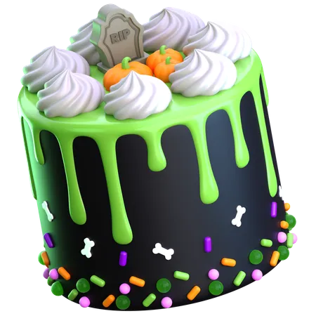 Gâteau d'Halloween  3D Icon