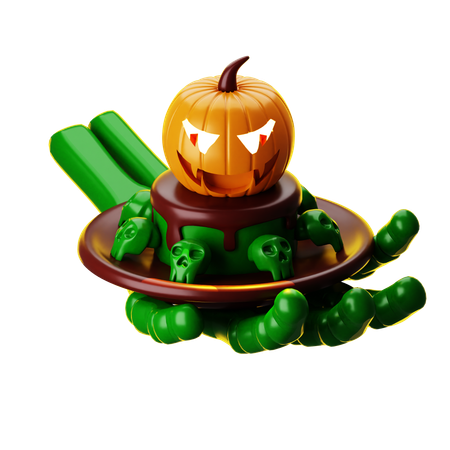 Gâteau d'Halloween  3D Icon